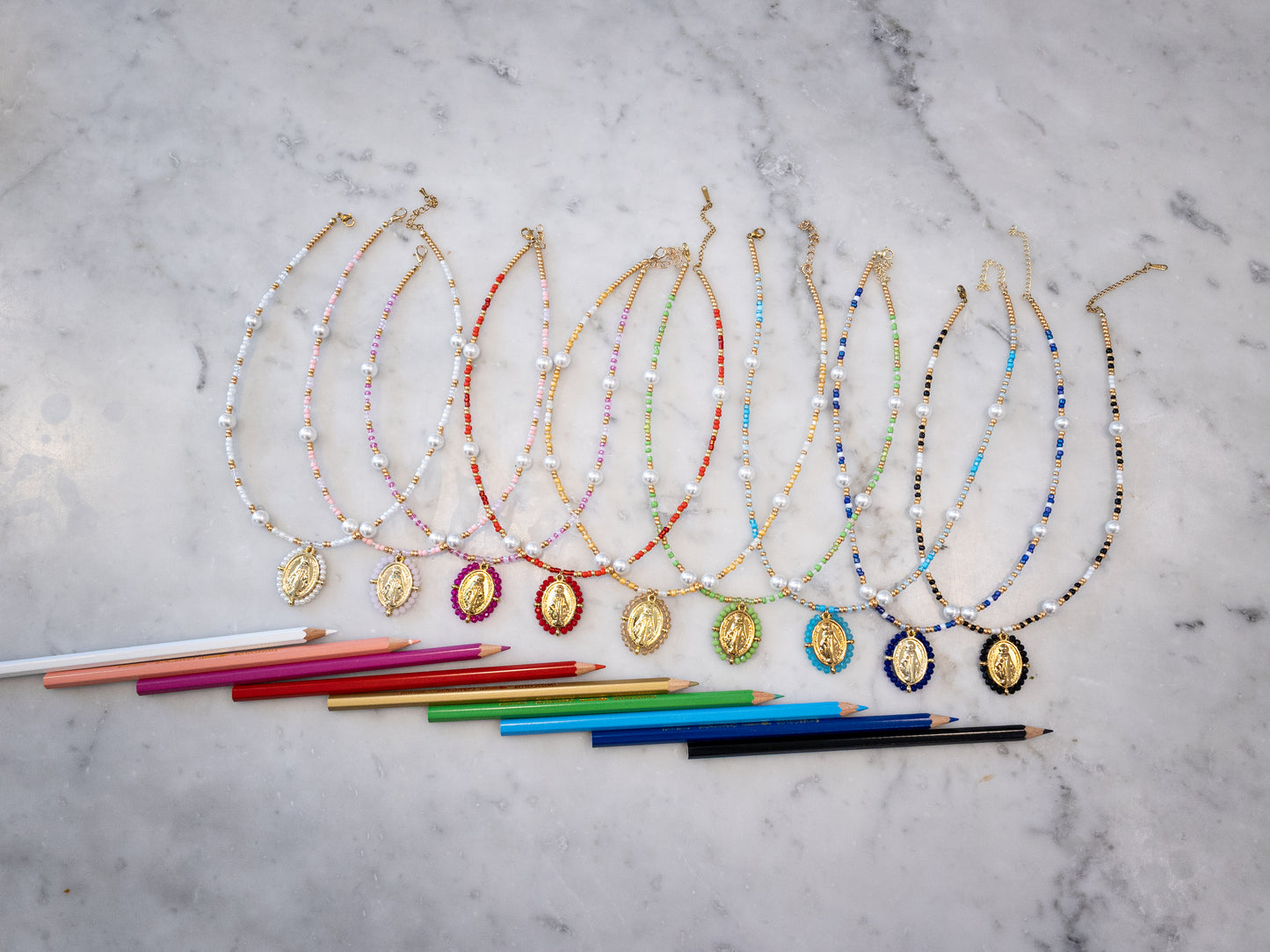 Pink Miraculous Medal - Rue du Bac