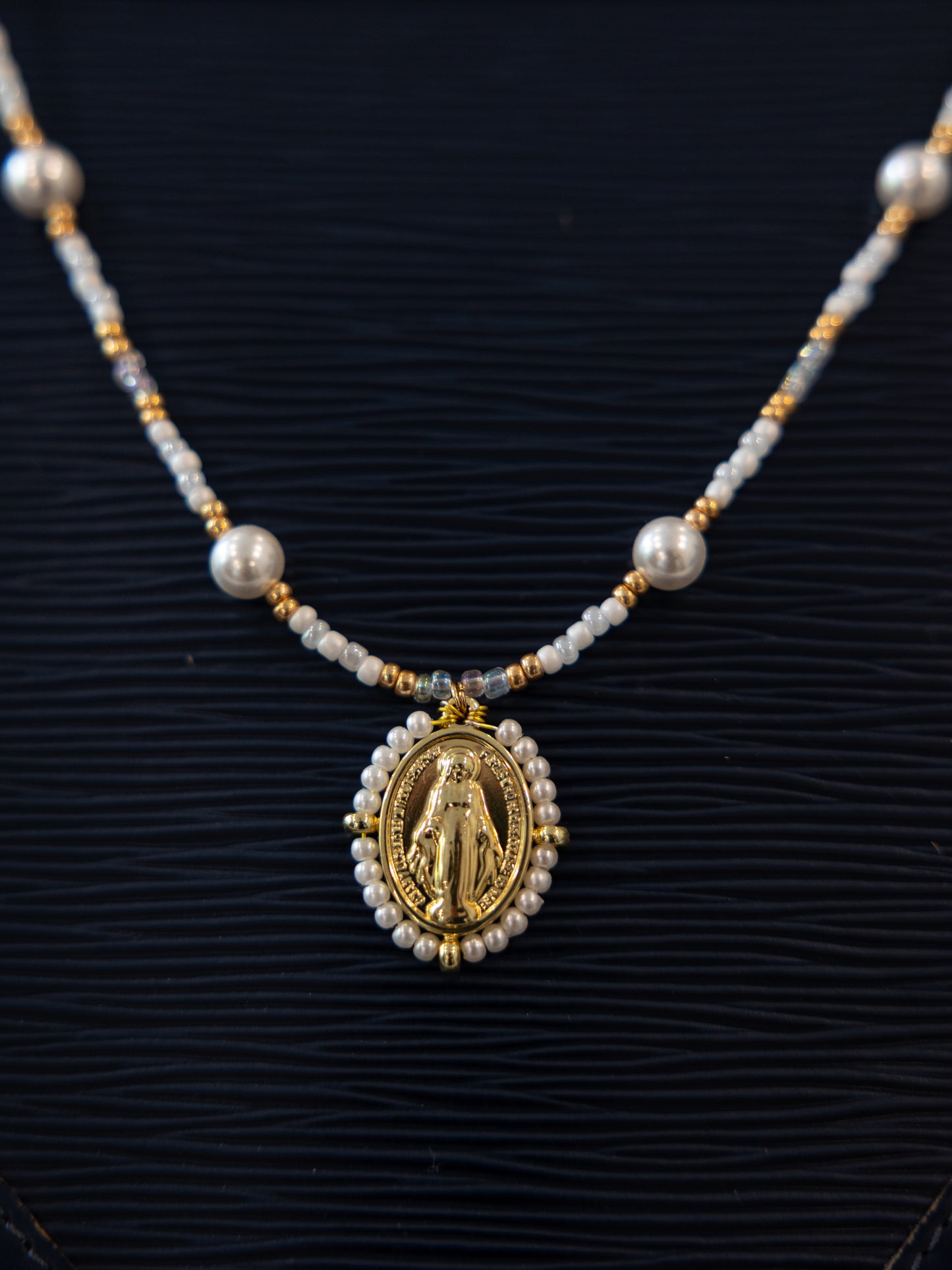 White Miraculous Medal - Rue du Bac