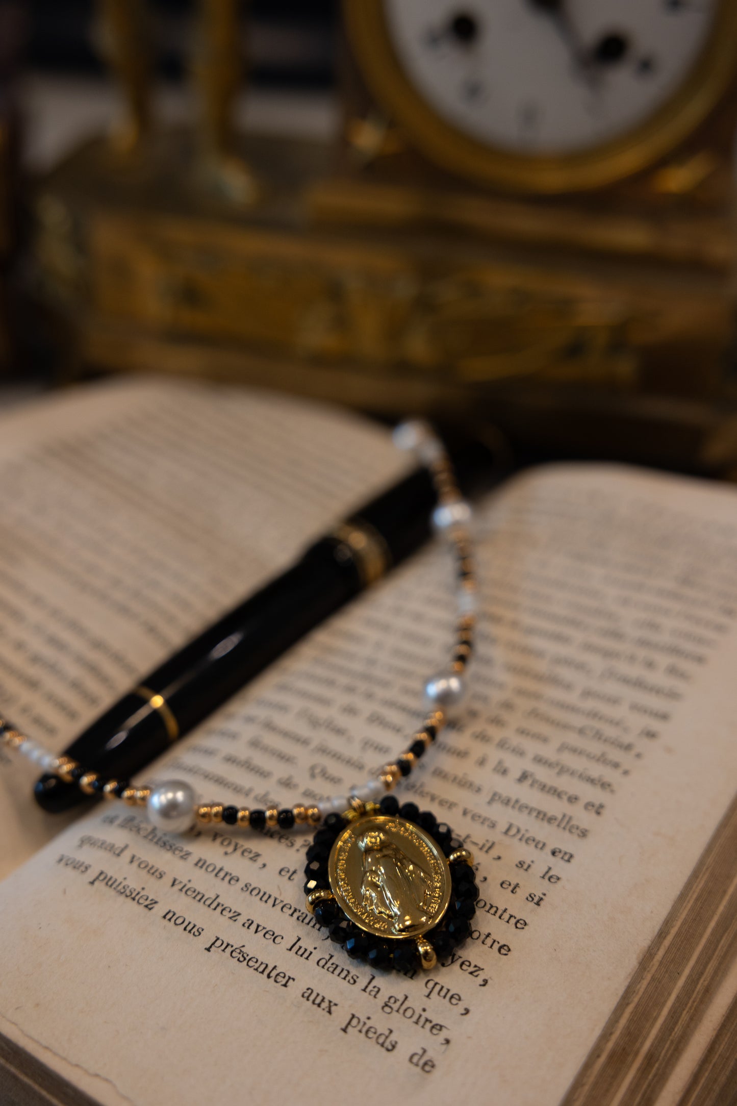 Black Miraculous Medal - Rue du Bac