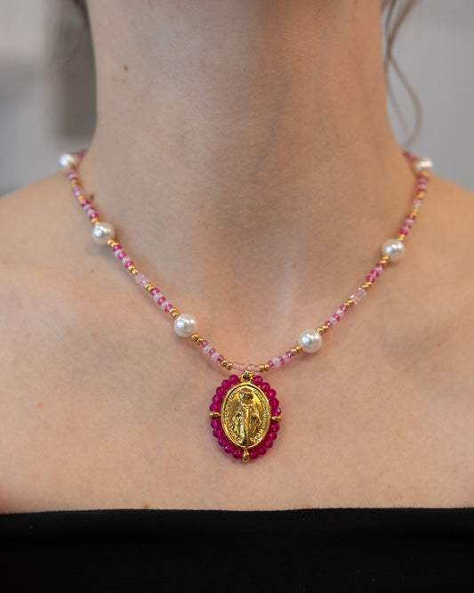 Hot Pink Miraculous Medal - Rue du Bac